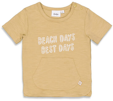 Feetje T-shirt Stranddagen Sand Melange Beige - 62