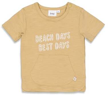 Feetje T-shirt Stranddagen Sand Melange Beige - 68