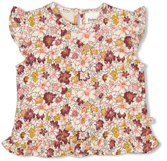 Feetje T-shirt Wild Flower s Roze Roze/lichtroze - 56