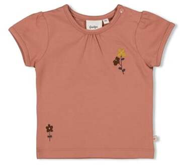 Feetje T-shirt Wilde Flower bes Rood - 62