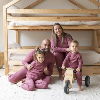 Feetje unisex pyjama Bordeaux - XS