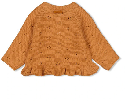 Feetje Vest Mijn Gelukkige Plek Camel Oranje - 62