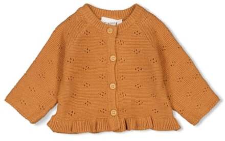 Feetje Vest Mijn Gelukkige Plek Camel Oranje - 74