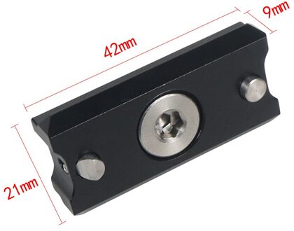 Feichao Camera 42Mm/48Mm/54Mm/63Mm Rail Slider Systeem Voor Nato Amera Houder beugel Met 3/8 Schroef Gat Voor Slr Camera Cage Rig