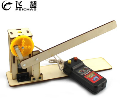 FEICHAO Wire Control Wooden Barrier Gateway Door Model Building DIY Physics Scientific Experiment Toy Assembled Materials Kits