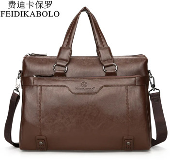 FEIDIKABOLO Luxury Brand Male Leather Bag Men Bags Men's Travel Bag Briefcase Crossbody Bags Business Handbags For Man Shoulderg