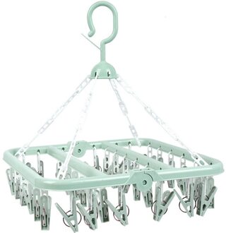 Feiqiong 36 Clips Droogrek Solid Folding Kleerhanger Kinderen Volwassenen Wasdroger Sokken Ondergoed Plastic Rack nee.1