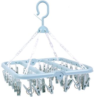 Feiqiong 36 Clips Droogrek Solid Folding Kleerhanger Kinderen Volwassenen Wasdroger Sokken Ondergoed Plastic Rack nee.2