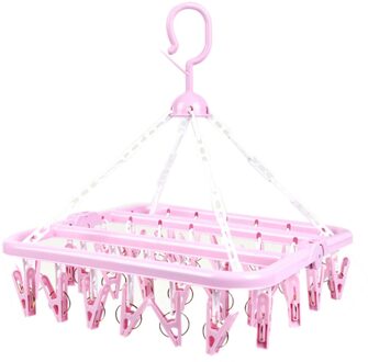 Feiqiong 36 Clips Droogrek Solid Folding Kleerhanger Kinderen Volwassenen Wasdroger Sokken Ondergoed Plastic Rack nee.3