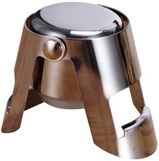 Feiqiong Cool Champagne Wijnfles Stop Roestvrij Staal Draagbare Sealer Bar Wijn Stopper Fonkelende Cap Vorm Wijn Stoppers