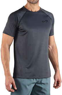 Feisty Hexagon T-shirt Heren-Grijs - S,XL