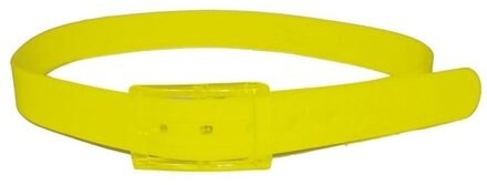 Fel gele riem verkleedaccessoire voor dames 118 cm Geel