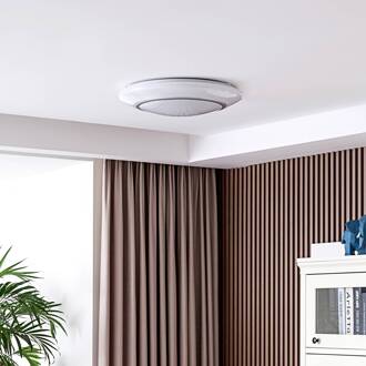 Felecina LED plafondlamp, Ø 50,5 cm, RGBW wit, zilver