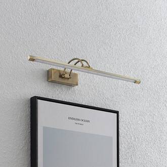 Felena LED schilderijlamp, messing antiek antiek-messing