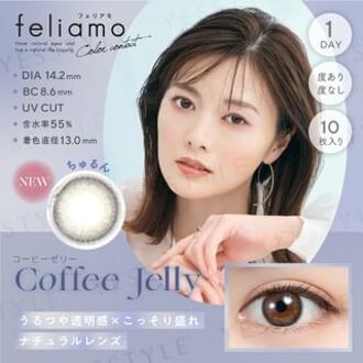 Feliamo 1 Day Color Lens Coffee Jelly 10 pcs P-0.00 (10 pcs)