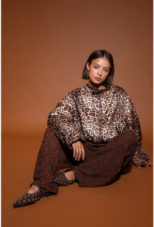 Feline jacket; multi print Taupe - XS