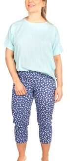 Feline Pyjamas Versch.kleure/Patroon,Blauw,Groen - X-Small