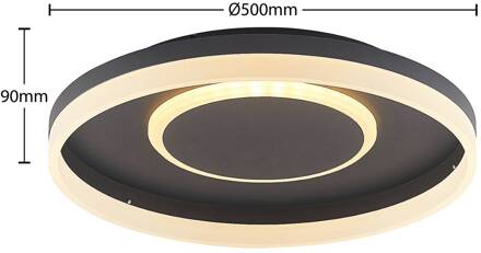 Felisha LED plafondlamp RGBW zwart zandzwart