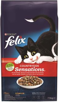 FELIX Countryside Sensations - Kattenvoer - Rund - Kip - 7,5 kg