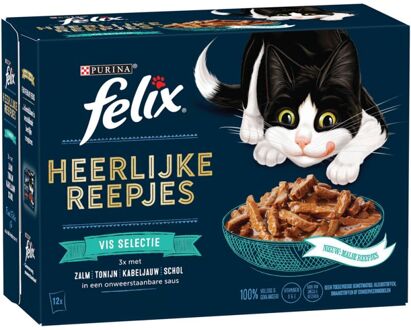 FELIX Heerlijke reepjes - Kattenvoer - Vis - 0,012 kg