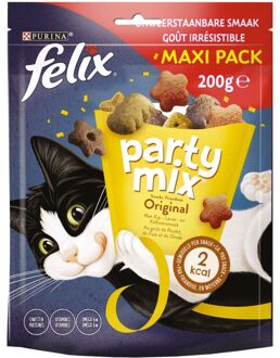 FELIX Party Mix Original - Kattensnacks - Lever - Kip - 200 gram