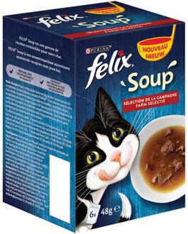 FELIX Soup Countryside - Kattensnack - Kip - Rund - 0,006 kg