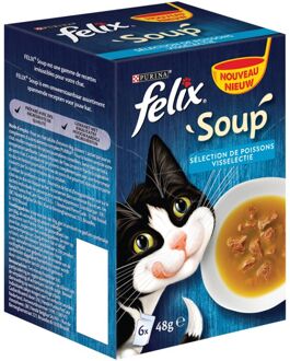 FELIX Soup Vis - Kattensnacks - Tonijn - Kabeljauw - 0,006 kg