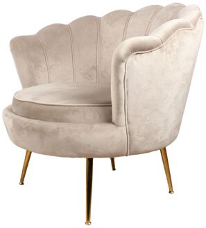 Feliz fauteuil velvet champagne|taupe Beige