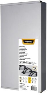 Fellowes Draadrug Fellowes 10mm 34-rings A4 wit 100stuks