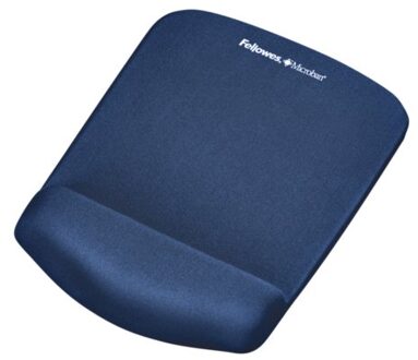 Fellowes Muismat met polssteun Fellowes Plush Touch blauw