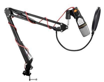 FELYBY Professionele Condensator Microfoon Sound Podcast Studio Microfone voor PC en telefoon Laptop Kantoor vergadering Toespraak Karaoke stand 1