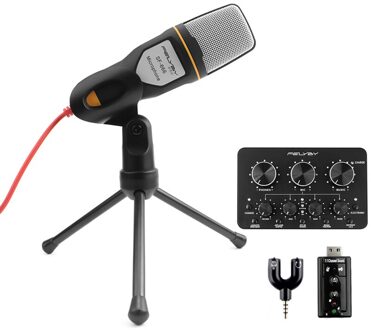 FELYBY Professionele Condensator Microfoon Sound Podcast Studio Microfone voor PC en telefoon Laptop Kantoor vergadering Toespraak Karaoke standaard- 3