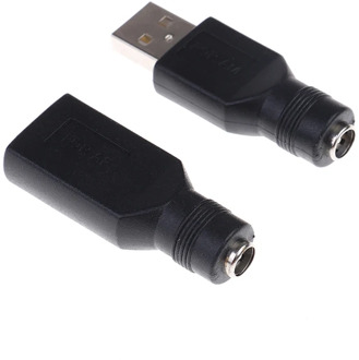 Female Jack To USB 2.0 Male Plug / Female Jack 5V DC Power Plugs Connector Adapter Laptop 5.5*2.1mm