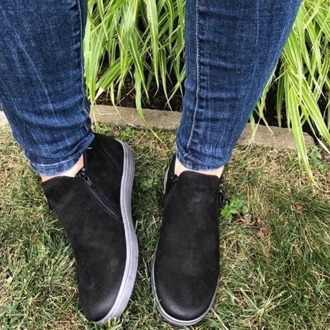 Female Platform Comfort Footwear Sneakers Women Zipper Suede Flat Shoe Ladies Fashion Sewing Woman Casual Vulcanized Shoes