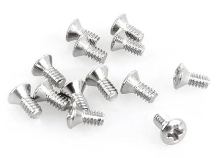 Fender 0015719049 slide switch mounting screws - Jaguar/Jazzmaster, (4-40 X 1/4" Philips), nickel, 12pcs