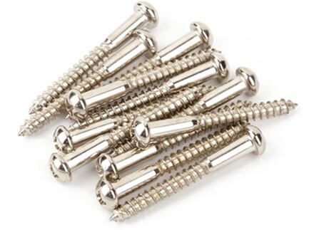Fender 0016170049 bridge mounting screws, vintage Strat, 6 x 1-1/4, nickel, 12 pcs