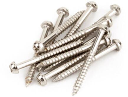 Fender 0016295049 Jazzmaster/Telecaster pickup mounting screws, nickel, 12pcs