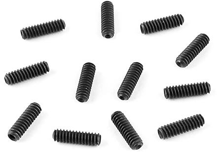 Fender 0018027049 saddle height screws saddle height screws, American Deluxe Tele, short, 4-40 x 3/8, zwart, 12 pcs