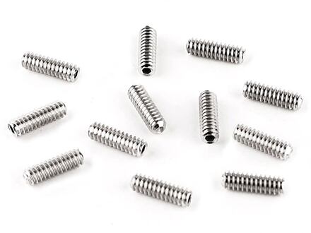 Fender 0040800049 saddle height screws saddle height screws, Standard Series basses, 6-32 x 7/16 hex, nikkel, 12 pcs