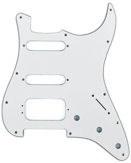 Fender 0050671049 slagplaat Standard Strat slagplaat Standard Strat, HHS, 11 schroefgaten, 3 ply, white