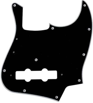 Fender 0055252049 slagplaat '75 Jazz Bass® slagplaat '75 Jazz Bass®, 11 schroefgaten, 3-ply, black