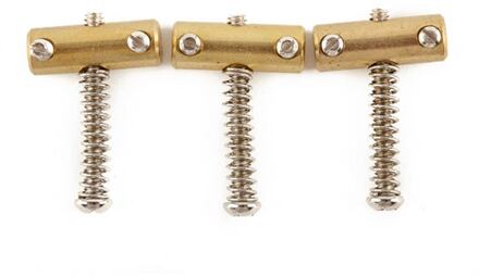 Fender 0058544049 bridge saddles American Vintage Tele, threaded, brass, set of 3