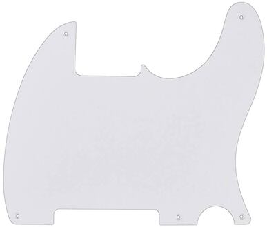 Fender 0068214049 slagplaat '50s Esquire slagplaat '50s Esquire, 5 schroefgaten, 1 ply, white