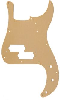 Fender 0095634049 pickguard 1958 Precision Bass, 10 screw holes, 1-ply, gold anodized