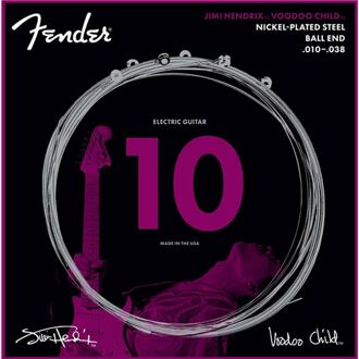 Fender 0730250609 string set electric, nickel plated steel, 010-013-015-026-032-038, ball end