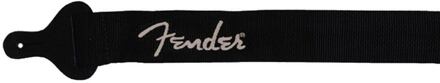 Fender 0990662043 gitaarriem gitaarriem, 5cm breed, 'Poly Logo', grijs Fender logo