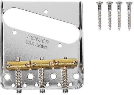 Fender 0990806100 bridge assembly American Vintage Tele bridge assembly American Vintage Tele, 3 saddle design, chroom