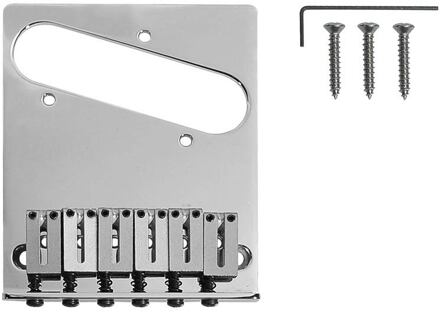Fender 0990807100 bridge assembly American Series ('86-'07) Tele bridge assembly American Series ('86-'07) Tele, chroom
