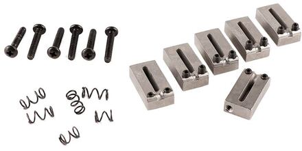 Fender 0990840000 brugzadel brugzadel, Strat/Tele, American Series '86-'07, chroom, set of 6