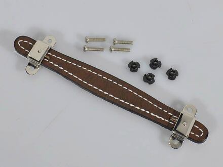 Fender 0990945000 amp handle, brown leather, vintage